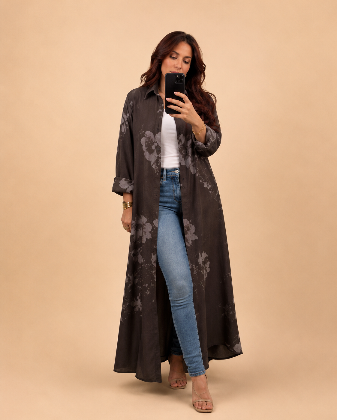 Brown kimono