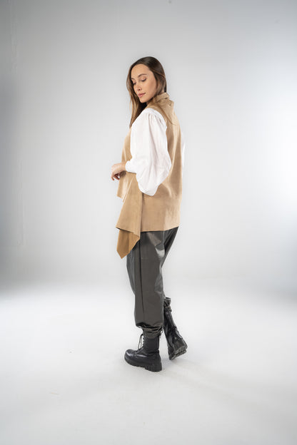 Suede vest