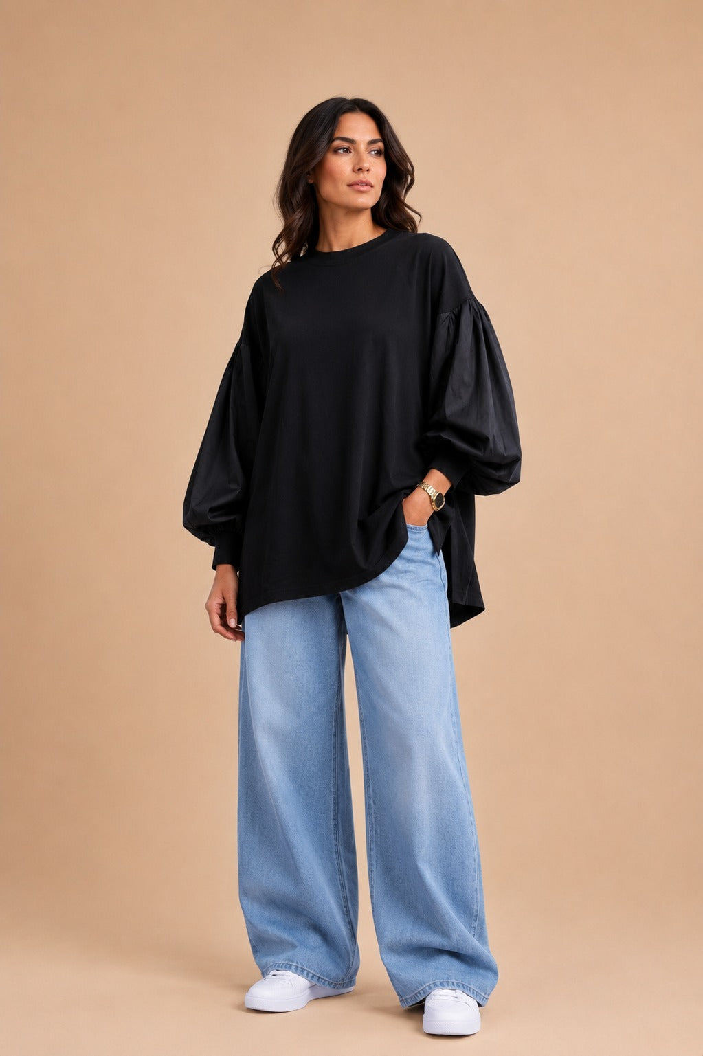 black puffy