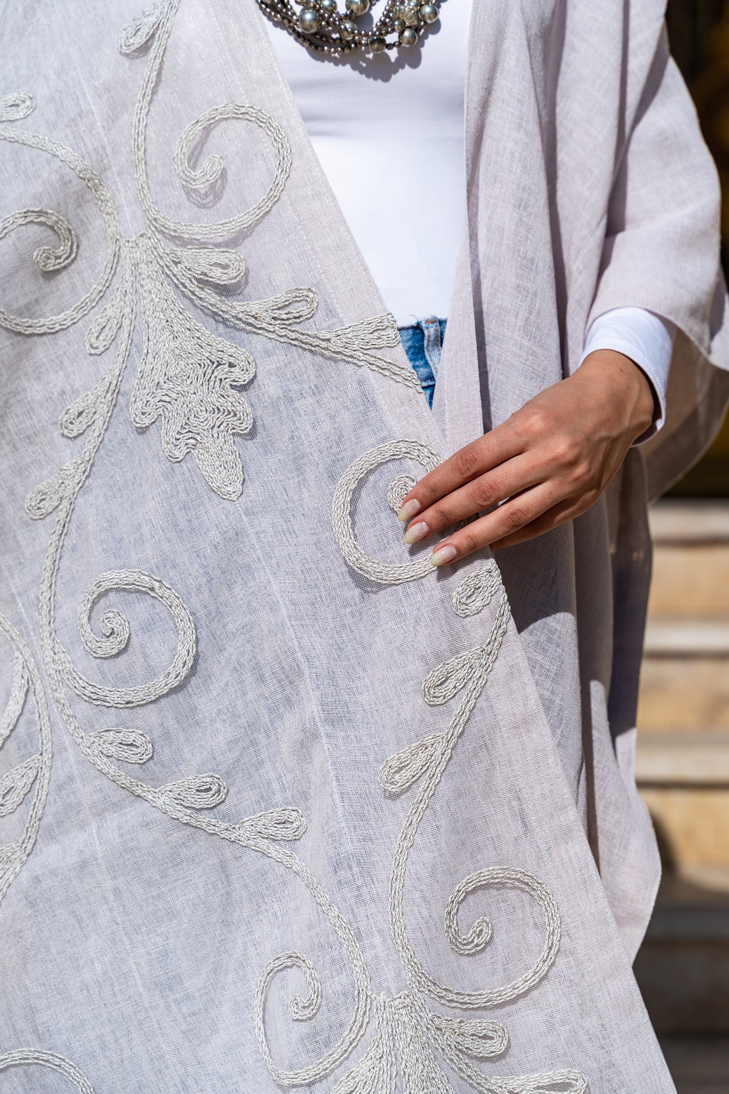 Greige linen