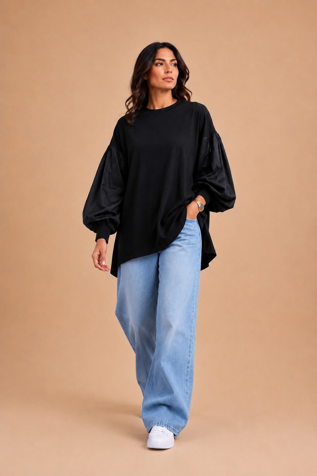 black puffy