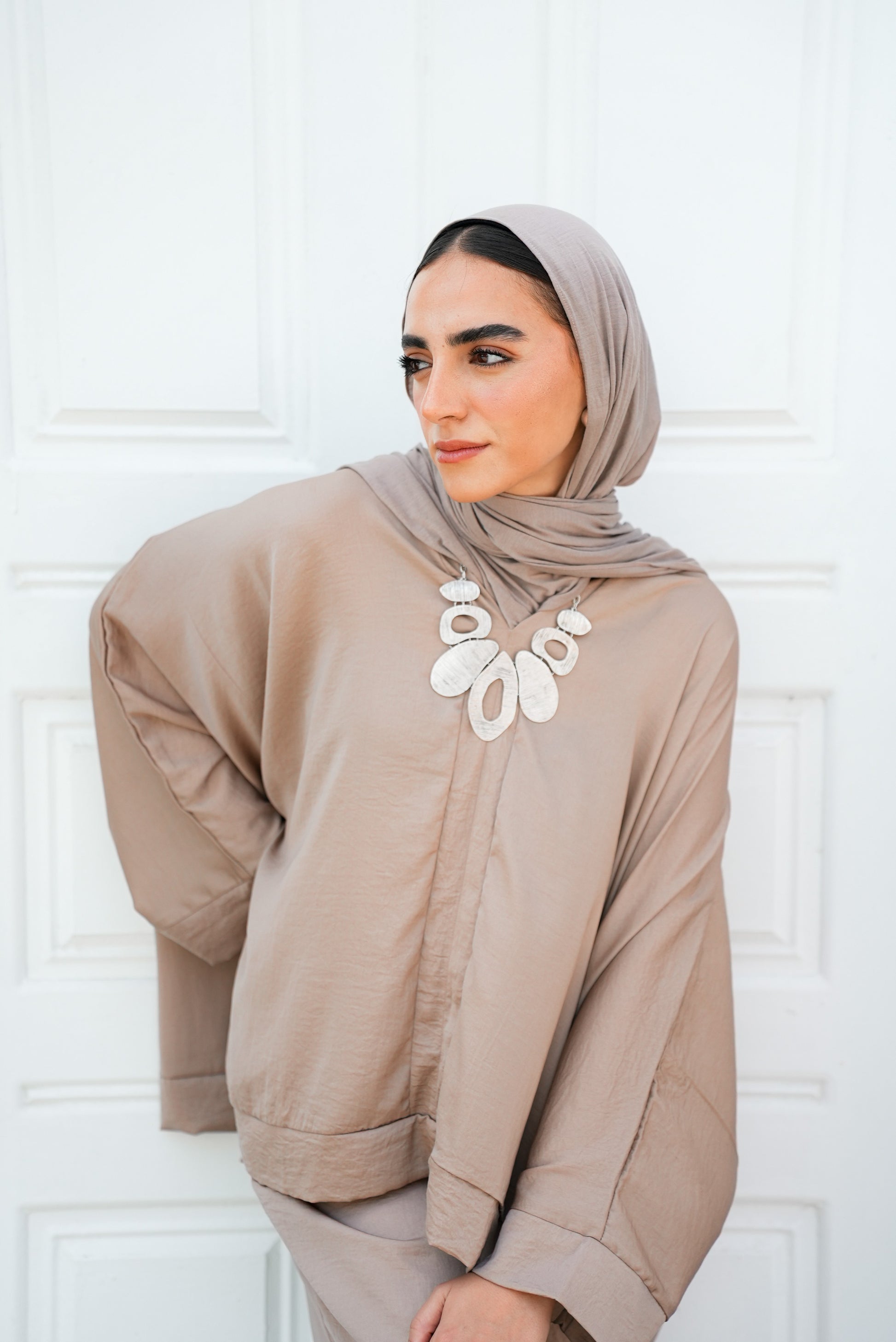 silk beige set