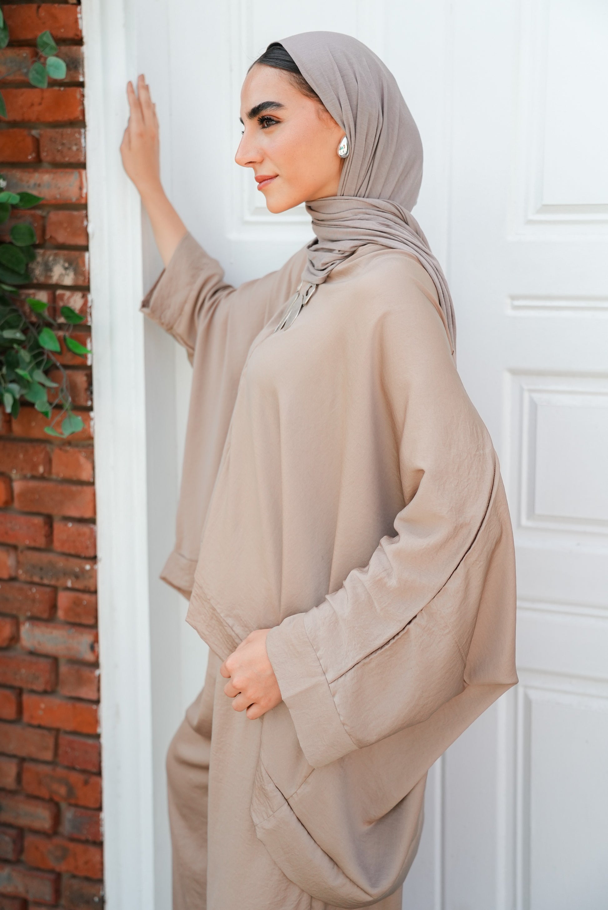 silk beige set