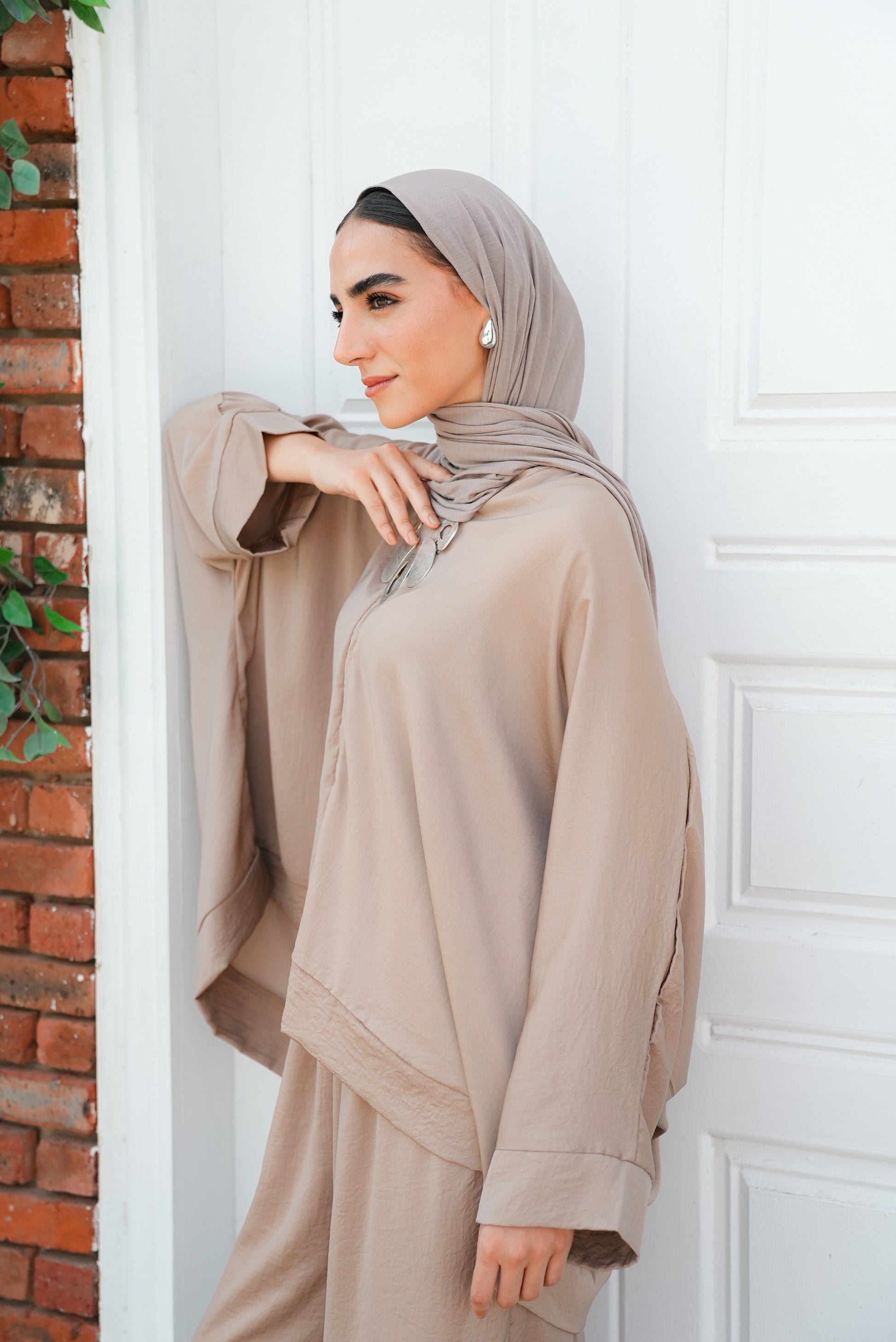 silk beige set