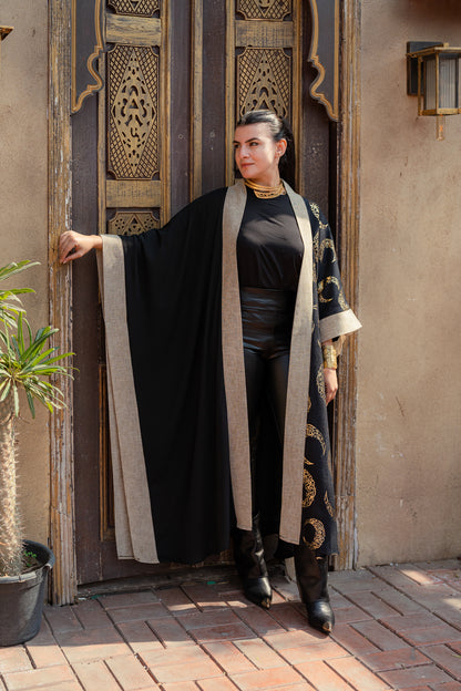 Velvet Crescent Linen Kaftan