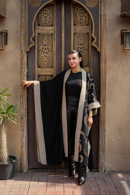 Velvet Crescent Linen Kaftan