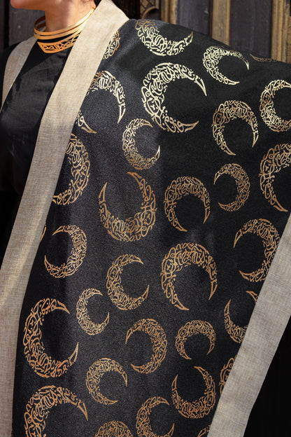 Velvet Crescent Linen Kaftan