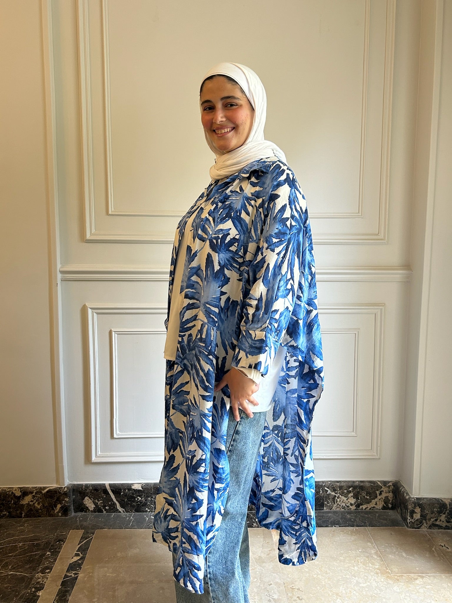 chemise dress blue