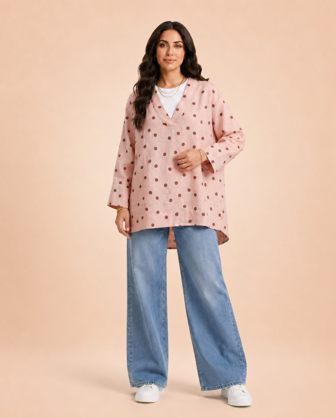 Pink polka