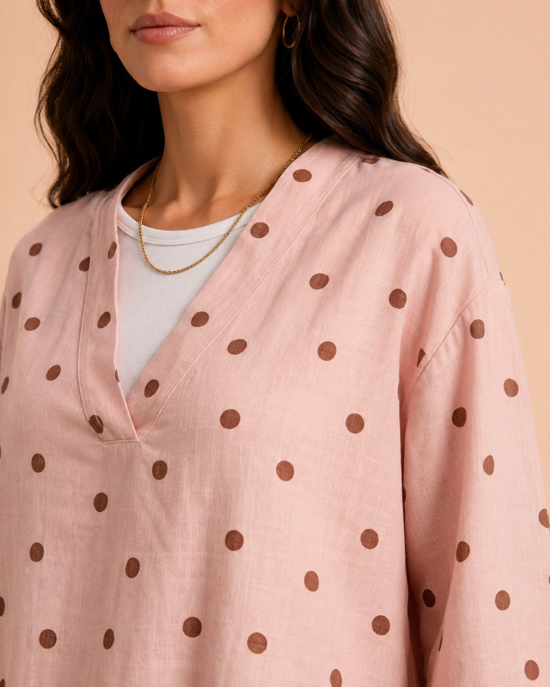 Pink polka