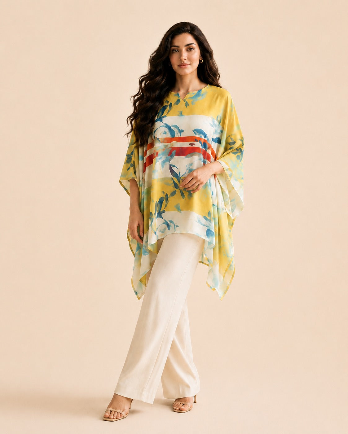 floral poncho