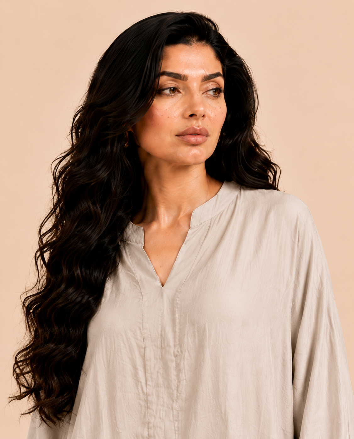 Washed silk set